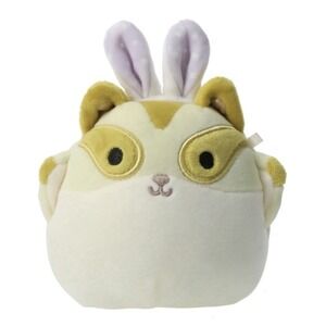 Kellytoy Squishmallow Nettie The Sugar Glidder Bunny Ears Easter 4.5"  Plush Toy